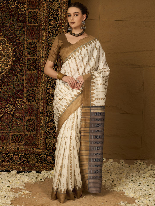 Bronze Womaniya Bhagalpuri Saree