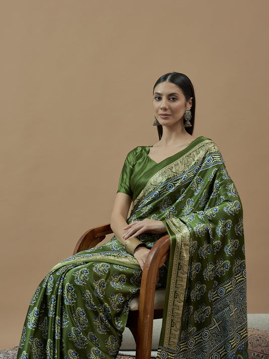 Apple Mohar Casual Wear Printed Crepe Saree