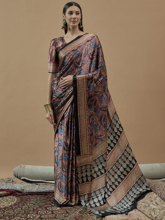 Mohar Madurai Silk Blend Purple Saree