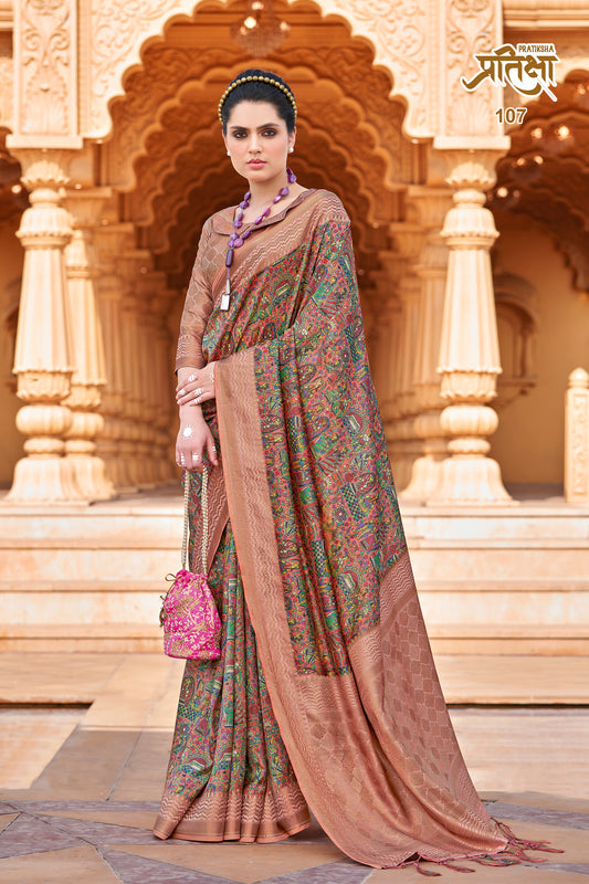 Pratiksha Saree with Woven-Design Border
